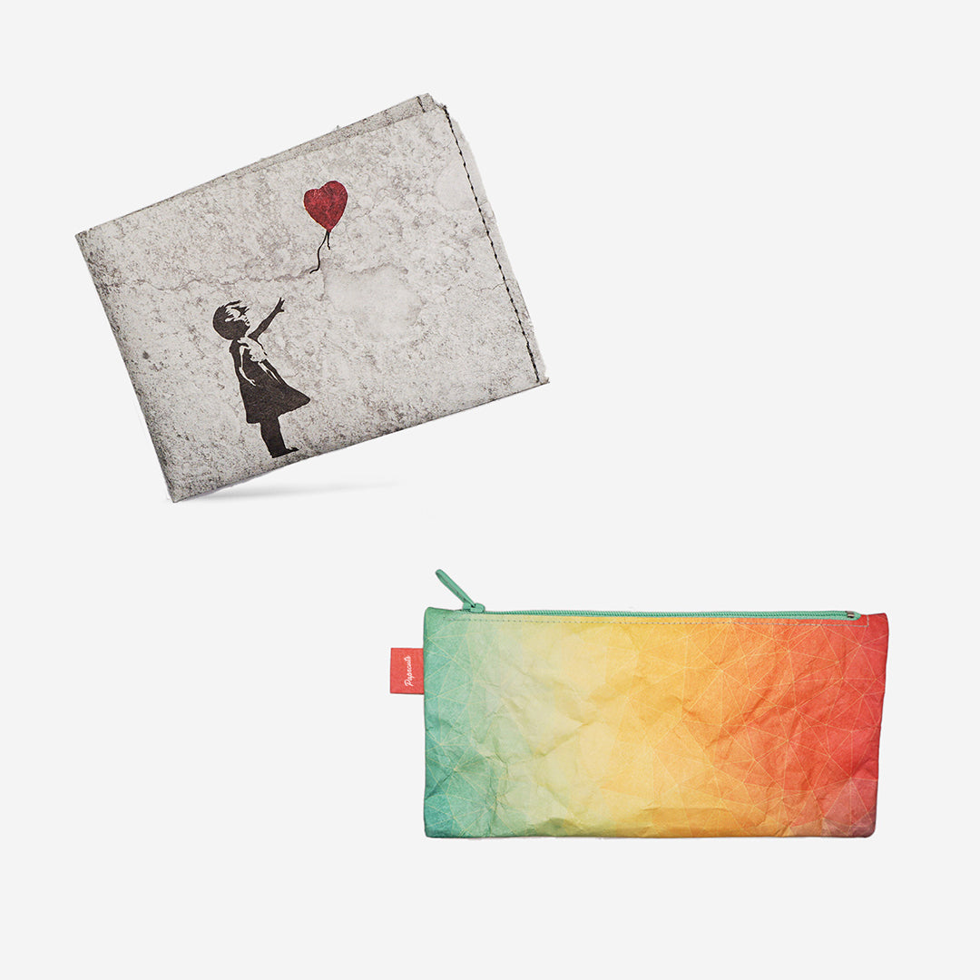 RFID Portemonnaie + Federtasche Bundle