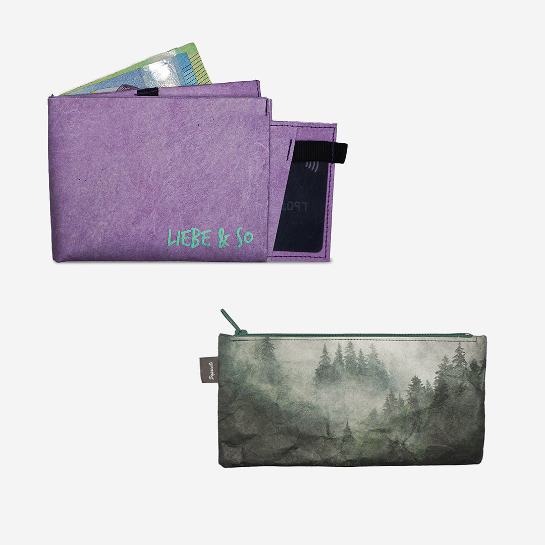 RFID Pro Portemonnaie + Federtasche Bundle