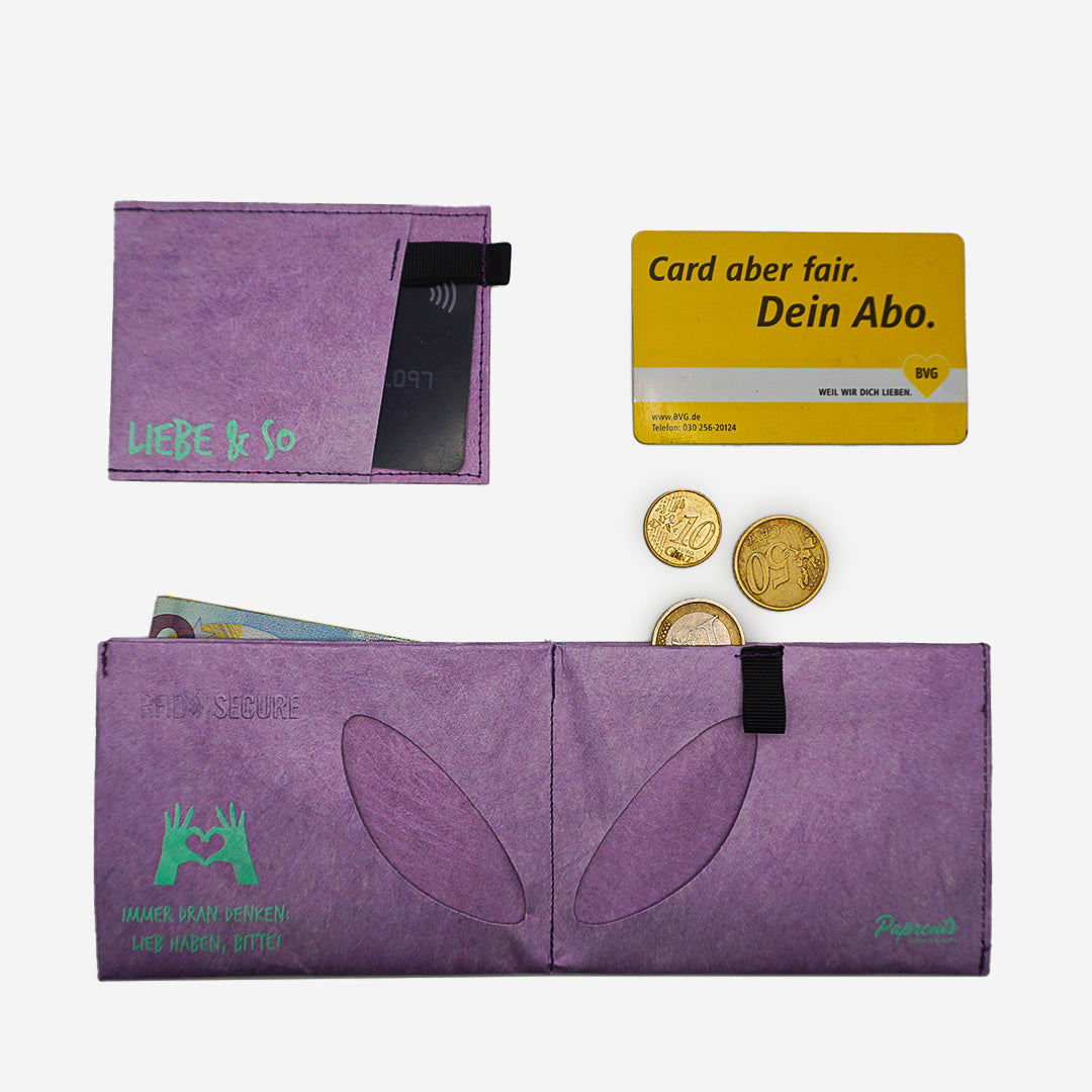 RFID Pro Portemonnaie + Federtasche Bundle